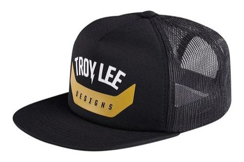 TROY LEE DESIGNS ARC TRUCKER HAT - BLACK / GOLD