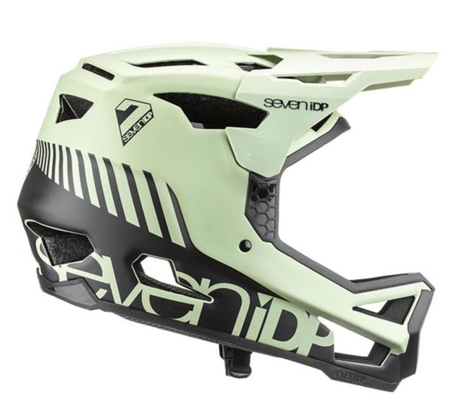7IDP PROJECT 23 FIBERGLASS HELMET - MATT GLACIER GREEN/BLACK