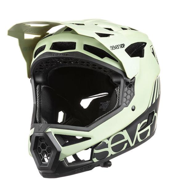 7IDP PROJECT 23 FIBERGLASS HELMET - MATT GLACIER GREEN/BLACK