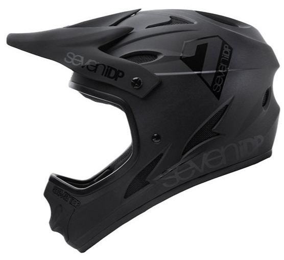 7IDP M1 YOUTH HELMET - MATT BLACK/GLOSS BLACK