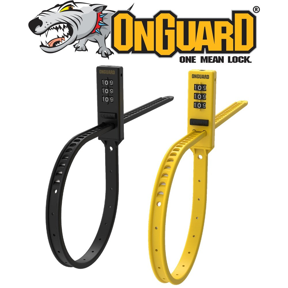 OnGuard Zip Lock Combo Lock 56cm Twin Pack
