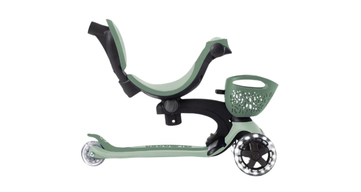 Globber Go Up Baby Lights 360 - Sage/Olive