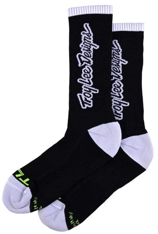 Troy Lee Designs MENS PERFORMANCE SOCKS SIGNATURE BLACK