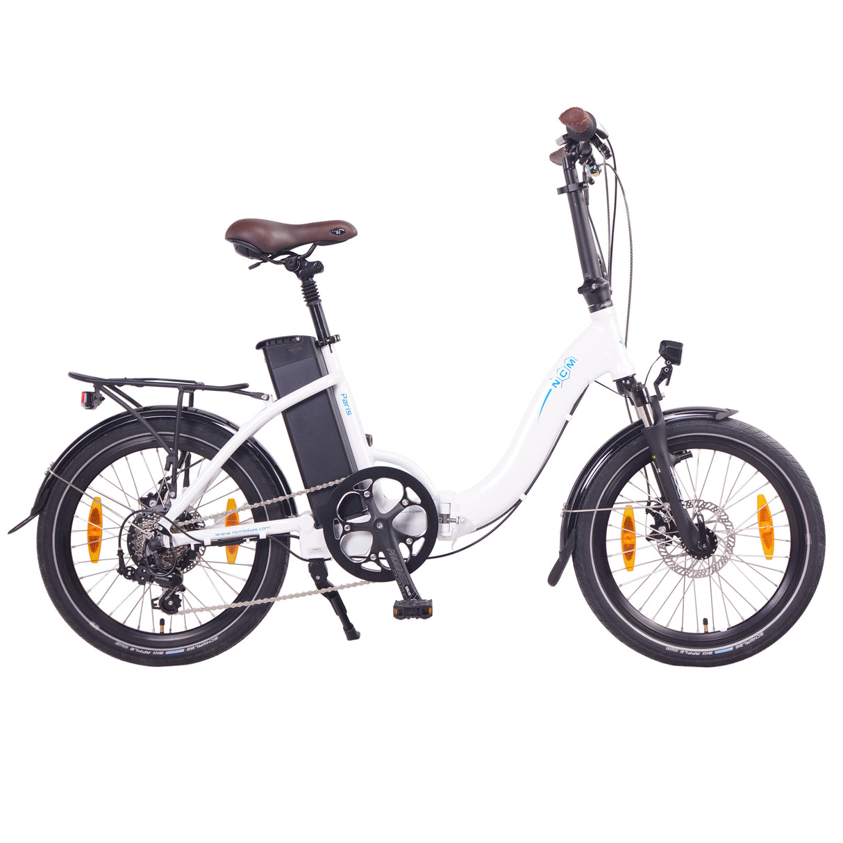 NCM Paris Folding E-Bike, 250W, 36V 15Ah 540Wh Battery, Size 20"