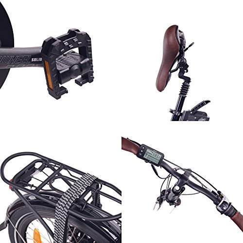 NCM Paris Folding E-Bike, 250W, 36V 15Ah 540Wh Battery, Size 20"