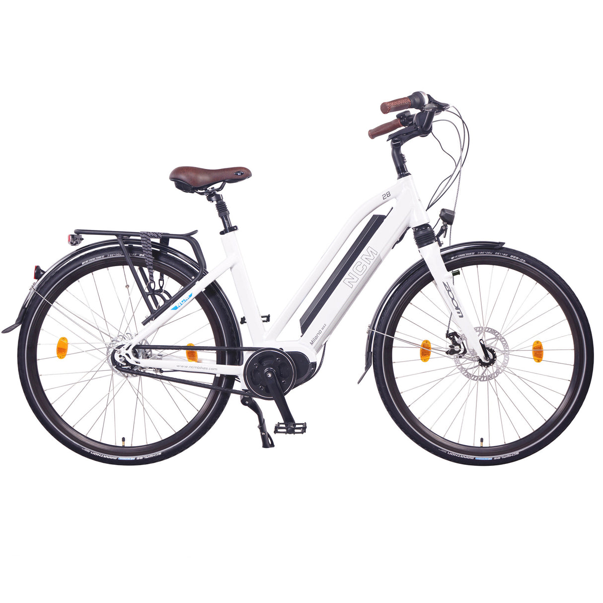 NCM Milano Max N8R 250W 36V 16Ah 576Wh White 28" Trekking E-Bike