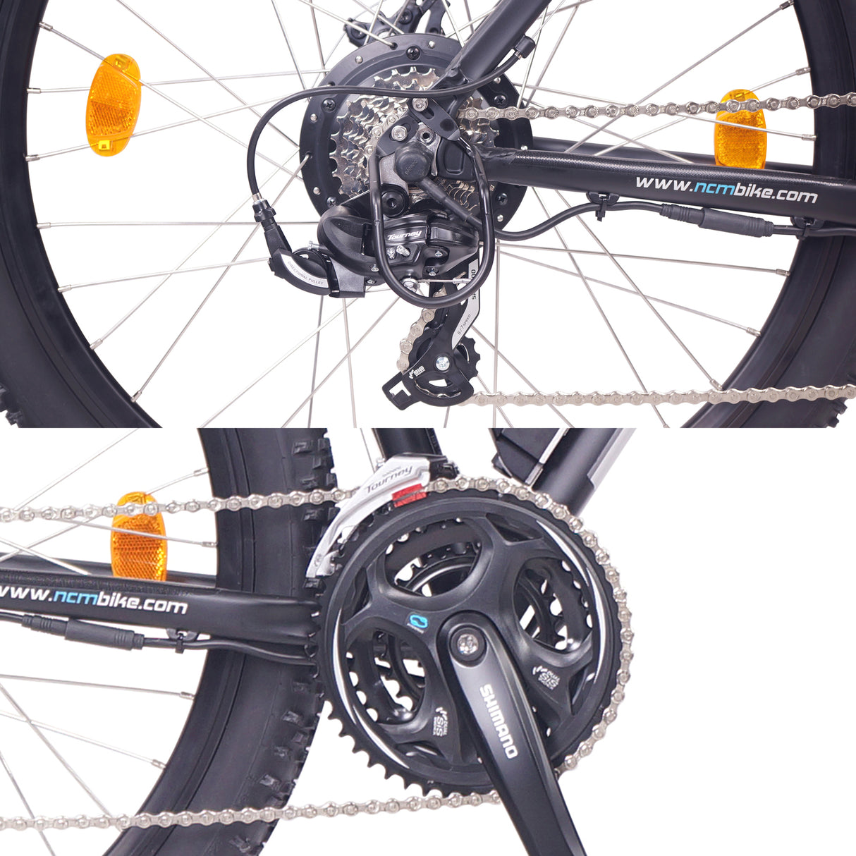 NCM Prague Electric Mountain Bike 27.5 - Black