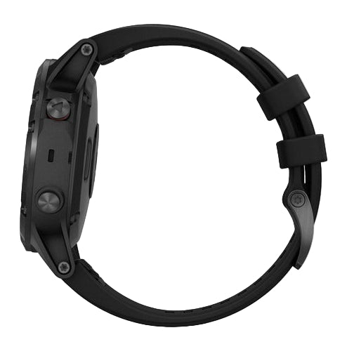 Garmin Fenix 5 Plus Multisport GPS HRM Sapphire Watch - Black/Black