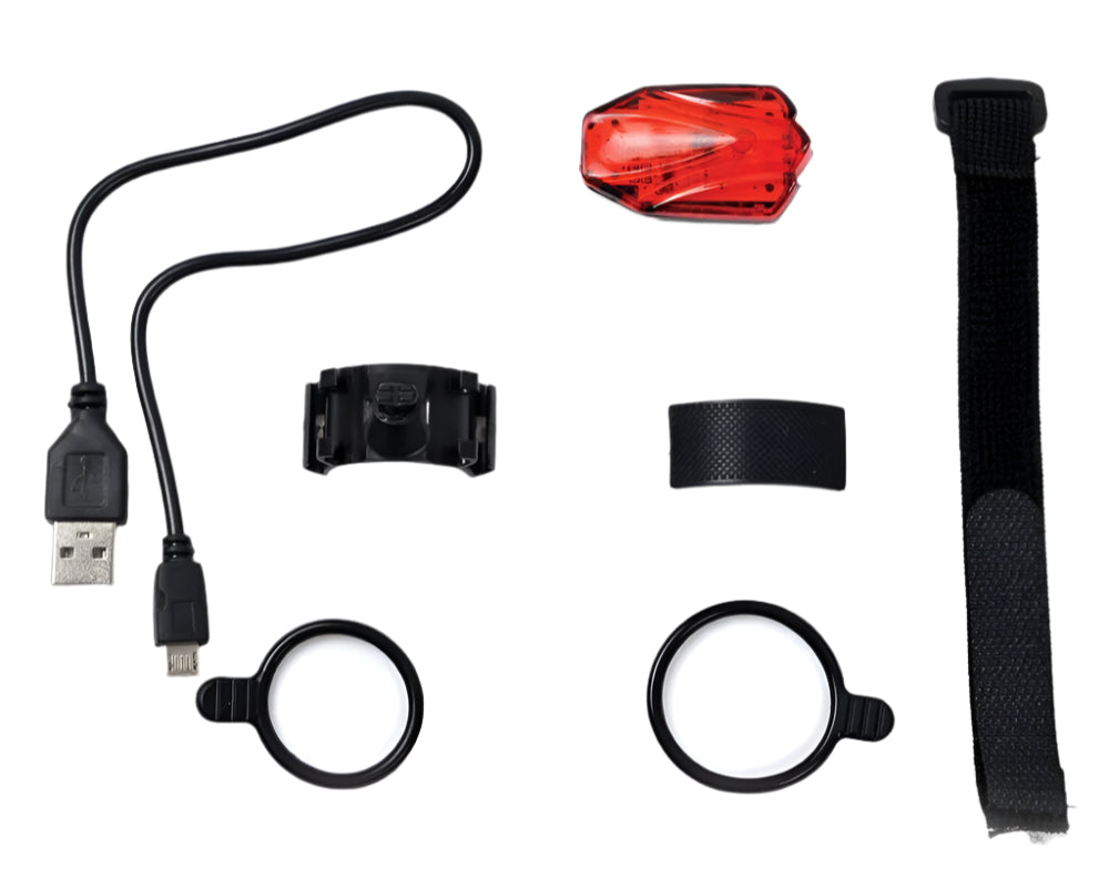 Azur Light Usb Shield Tail Light 25 Lumen