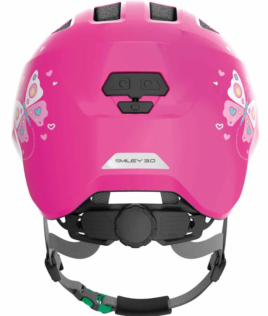 Abus Smiley 3.0 Pink Butterfly Kids Helmet