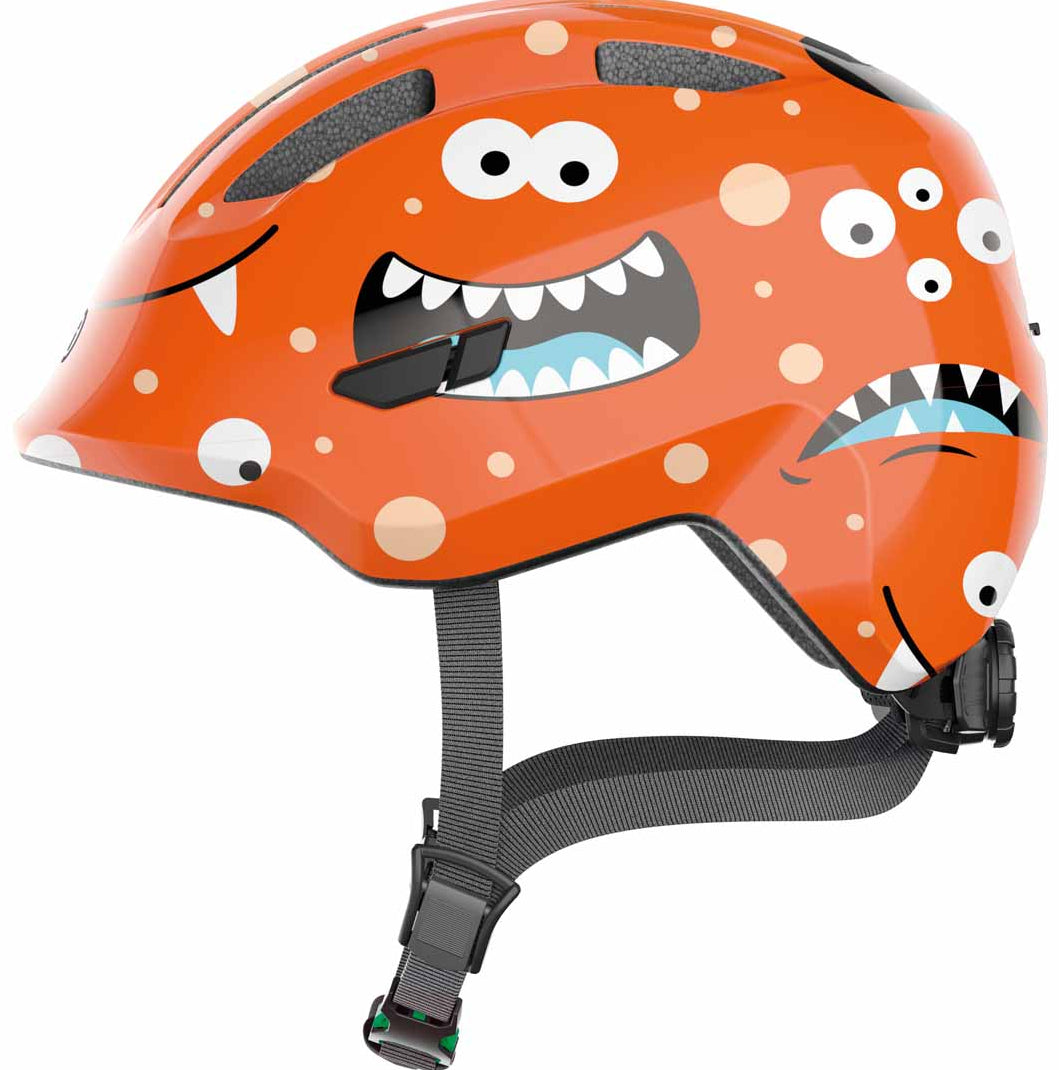 Abus Smiley 3.0 Orange Monster Kids Helmet