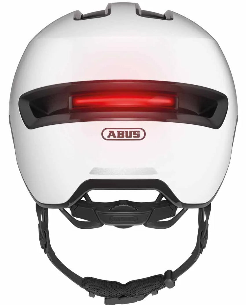 Abus HUD-Y Shiny White Helmet