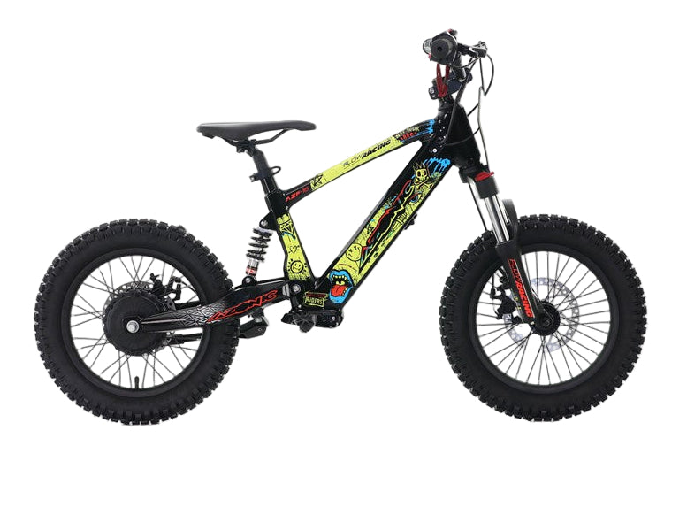 Azonic Flow 16" 24V 5Ah 350W Electric Balance Bike Rancid LE Yellow/Multi