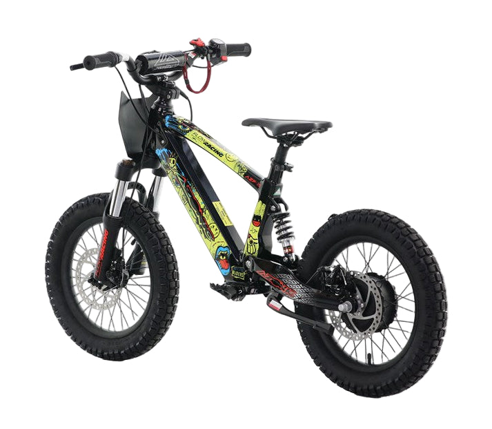 Azonic Flow 16" 24V 5Ah 350W Electric Balance Bike Rancid LE Yellow/Multi