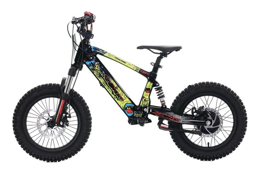 Azonic Flow 16" 24V 5Ah 350W Electric Balance Bike Rancid LE Yellow/Multi