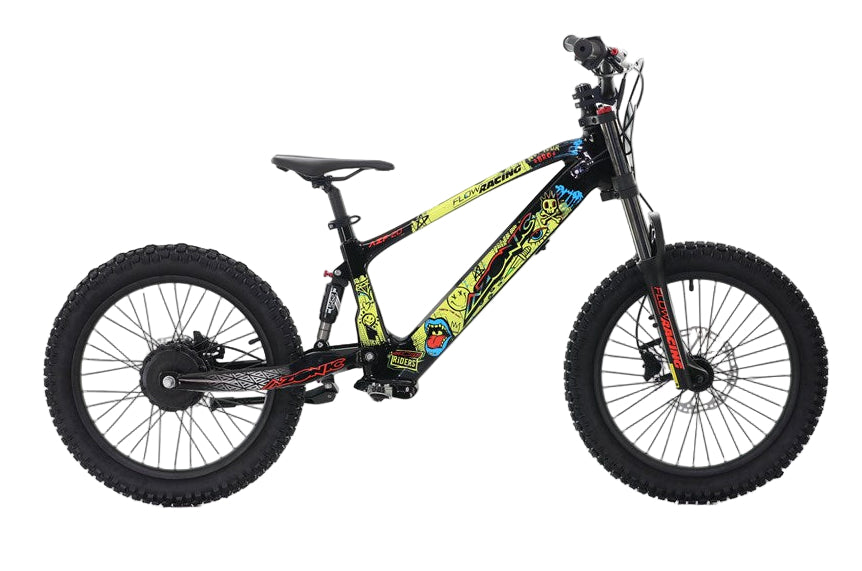 Azonic Flow 20" 36V 7.2Ah 750W Electric Balance Bike Rancid Yellow/Multi