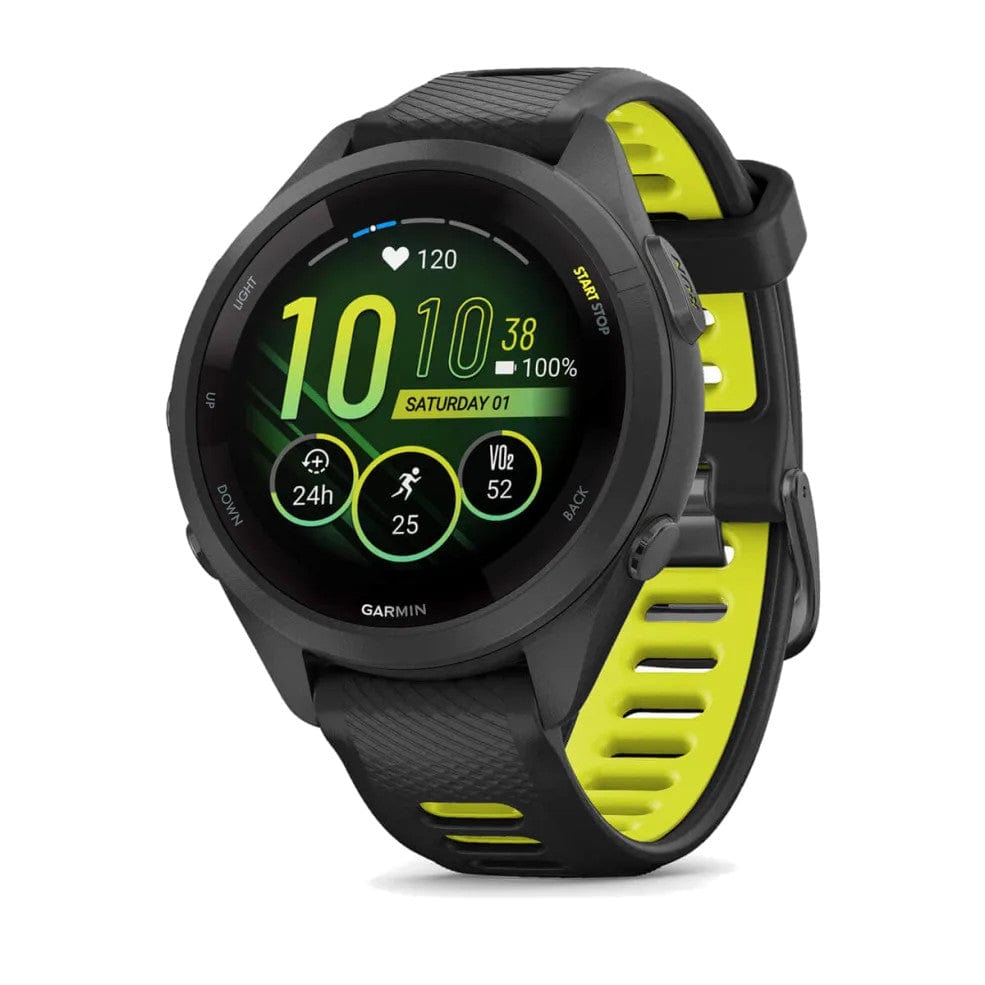 Garmin Forerunner 265S Black Bezel w/Black/Amp Yellow