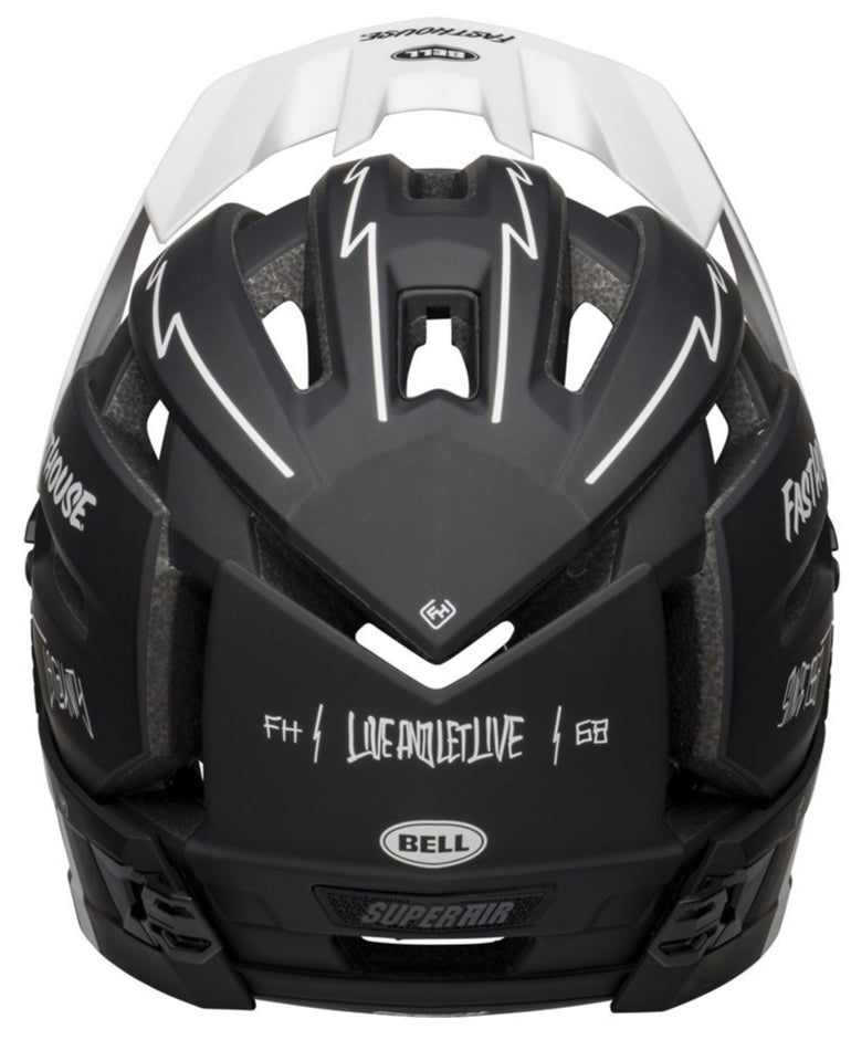 Bell Super Air R Spherical MIPS Fasthouse Matte Black/White Medium Helmet - Clearance