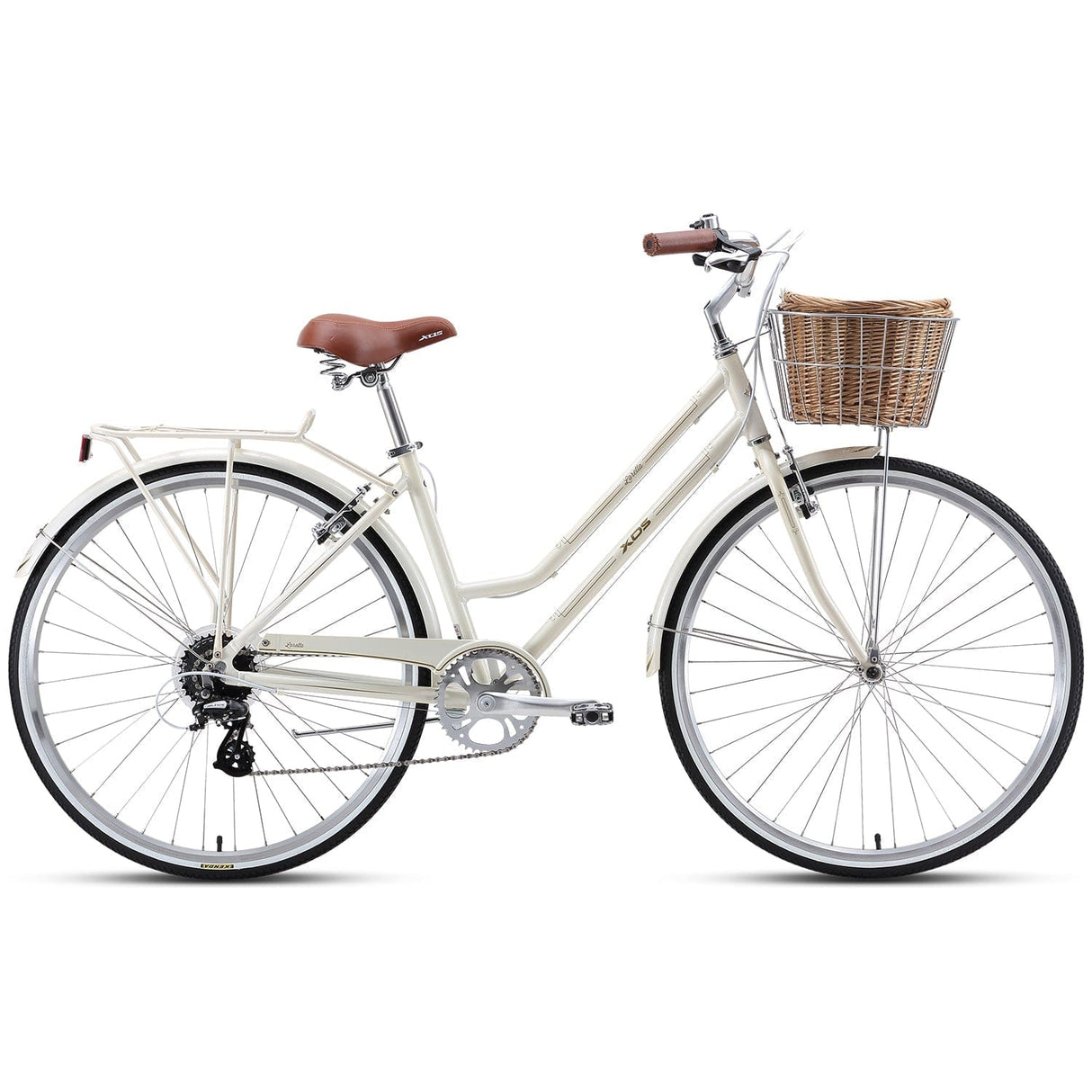 XDS Loretta 700c x 19" Ladies 8 Speed Vintage Bike Ivory
