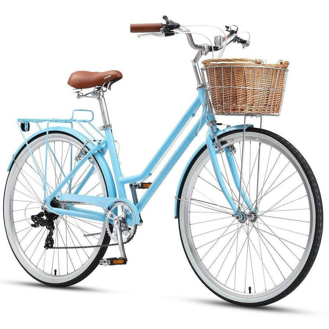XDS Marilyn 700c Ladies 7 Speed Vintage Bike Pale Blue
