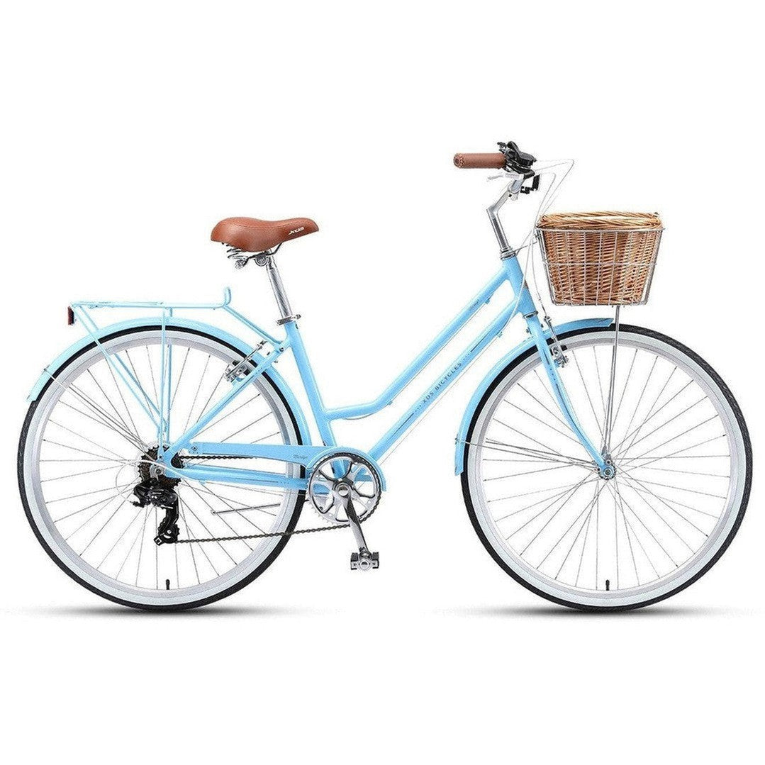 XDS Marilyn 700c Ladies 7 Speed Vintage Bike Pale Blue