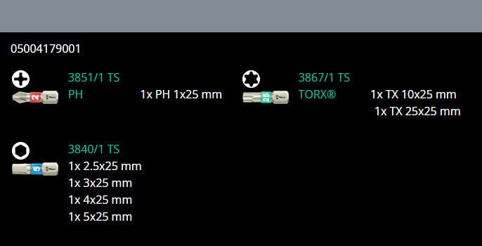 Wera Bicycle Set 11 Bitholding Screwdriver 7-Piece Set w/Magazine
