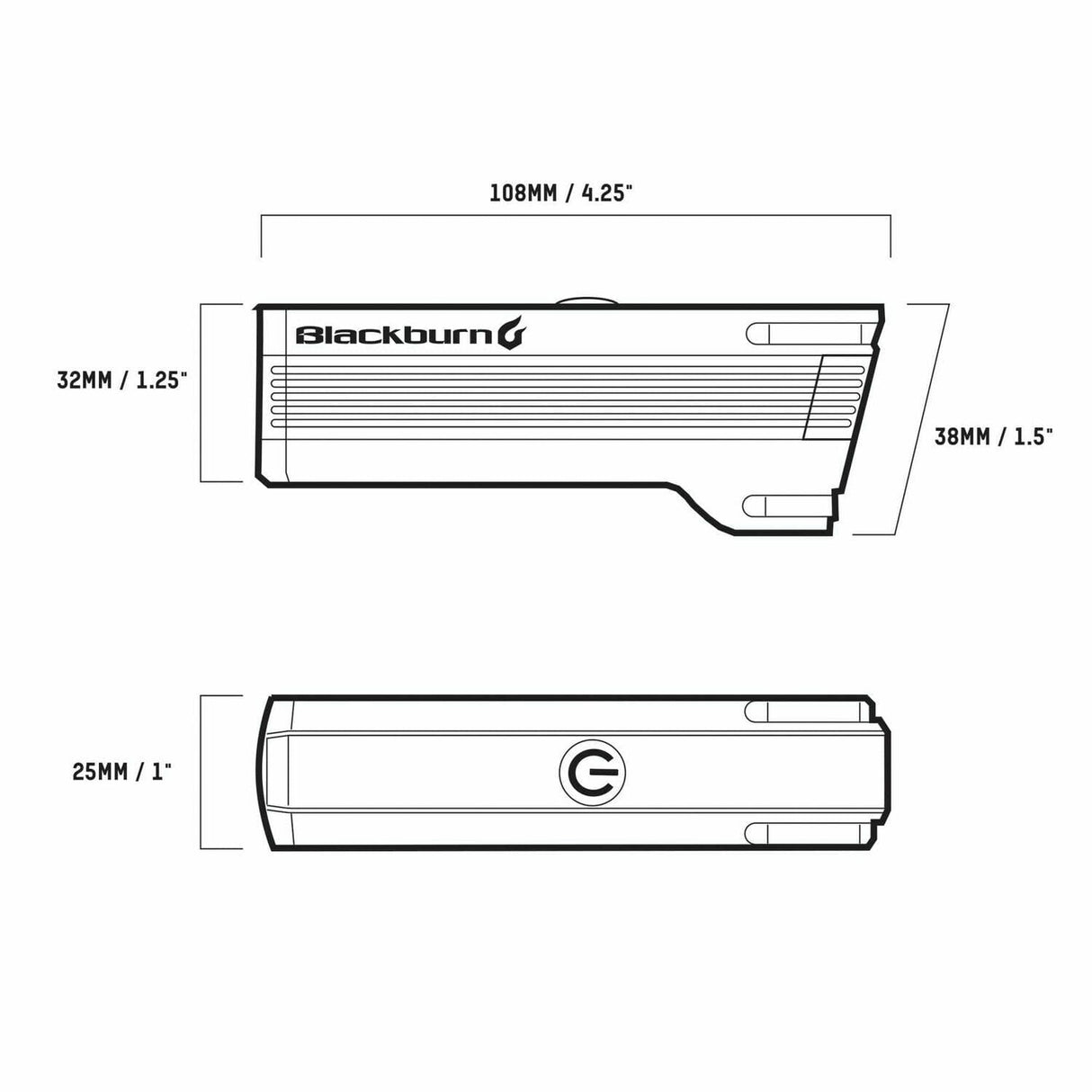 Blackburn Dayblazer 1100 Lumen Front Light Black