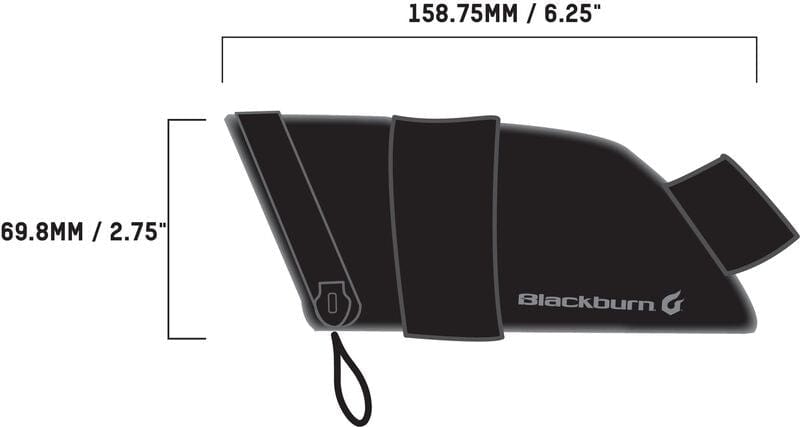 Blackburn Grid Reflective Small Saddle Bag Black