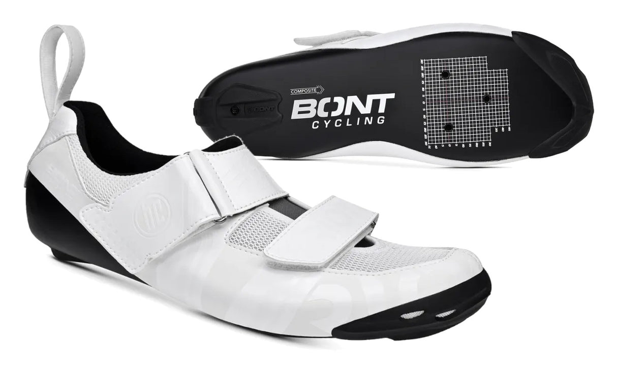 Bont Riot TR+ Carbon Triathlon Shoe White