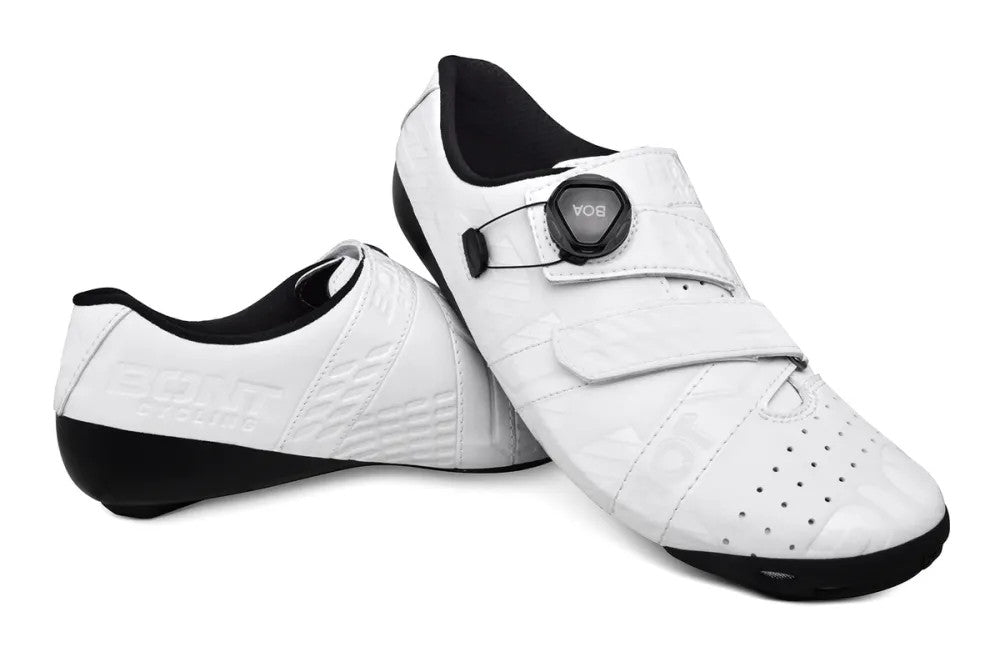 Bont Riot+ Carbon Road Shoe White/Gloss White