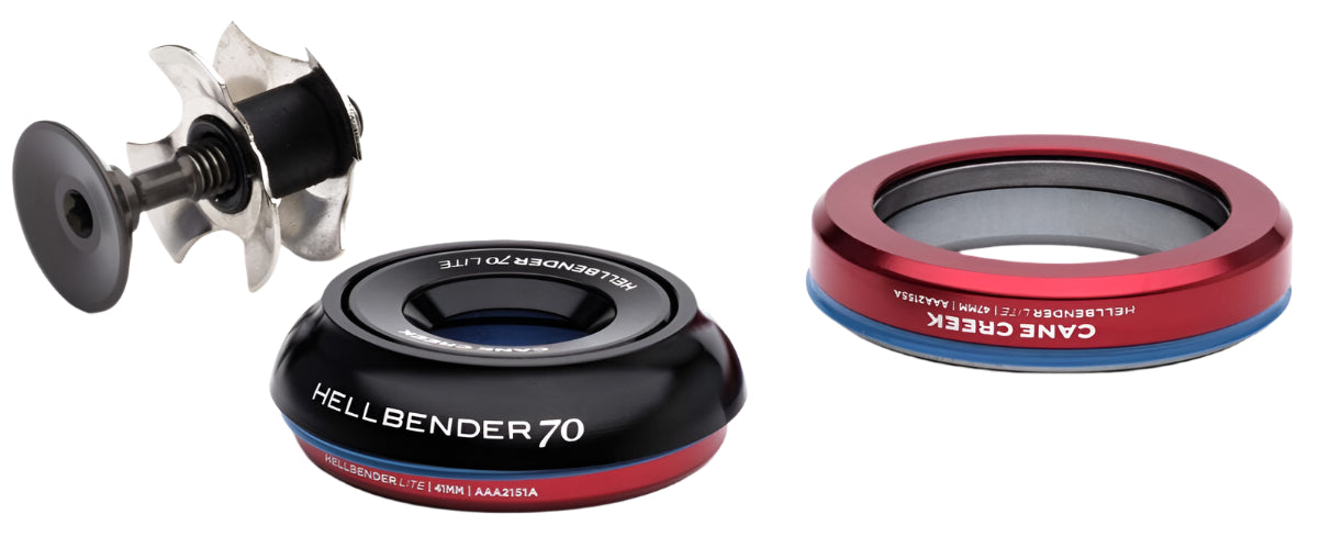Cane Creek Hellbender 70 Lite IS41/28.6 IS47/33 Headset Assembly Black (BAA2173K)