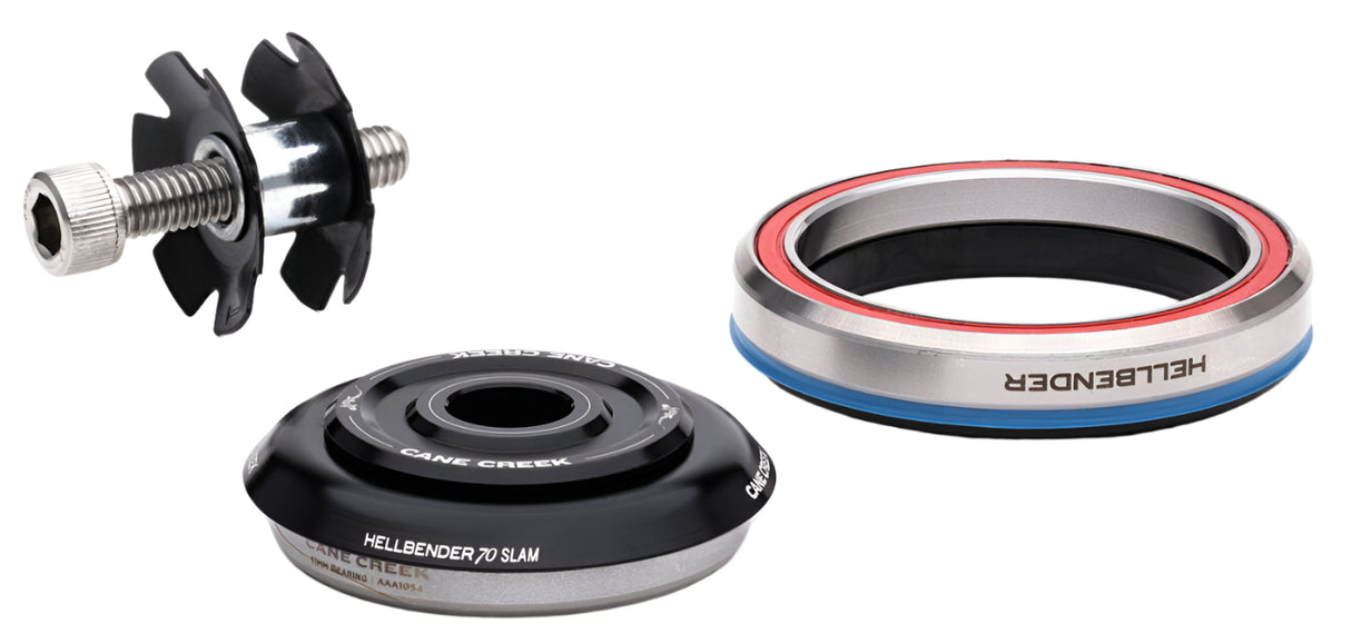 Cane Creek Hellbender 70 Slam IS41/28.6 IS52/40 Headset Assembly Black (BAA2161K)