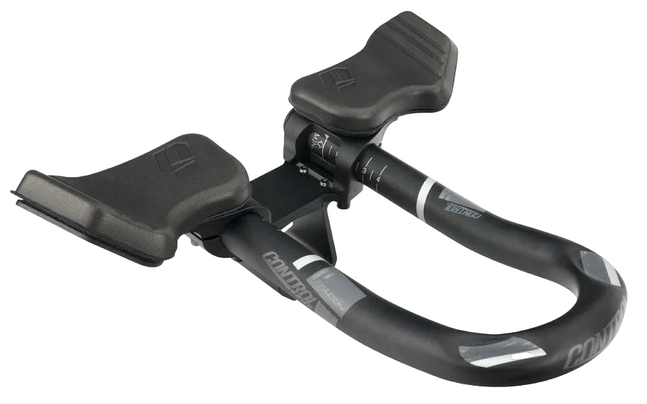 Controltech Falcon Tri Clip-on Aero Bar U-Bend 31.8mm Stem Mounted Black/Grey
