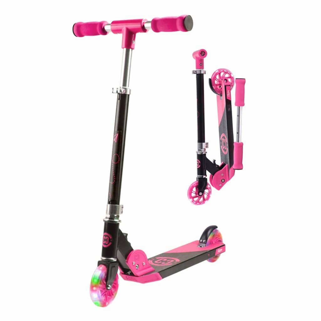 CORE Kids Foldy Scooter Pink with LED Wheels