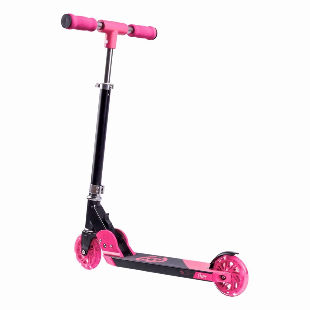 CORE Kids Foldy Scooter Pink with LED Wheels
