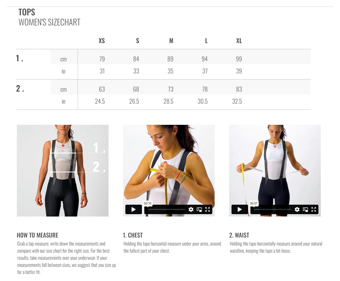 Castelli Anima 3 Womens Jersey Light Black-Red