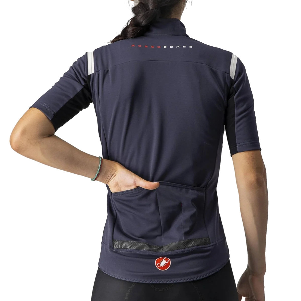 Castelli Gabba Ros Womens Jacket-Jersey Dark Steel Blue