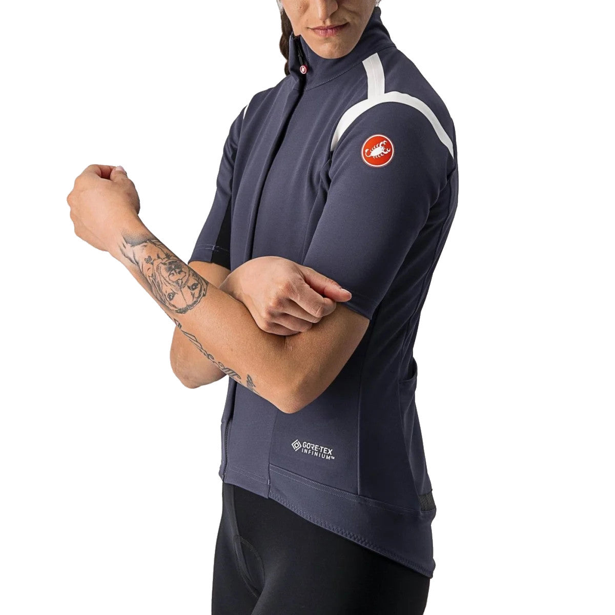 Castelli Gabba Ros Womens Jacket-Jersey Dark Steel Blue