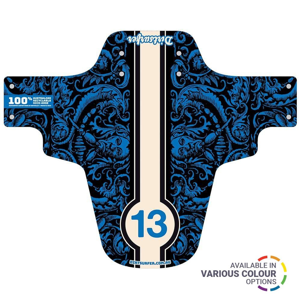 Dirtsurfer Mudguard - Demons Blue