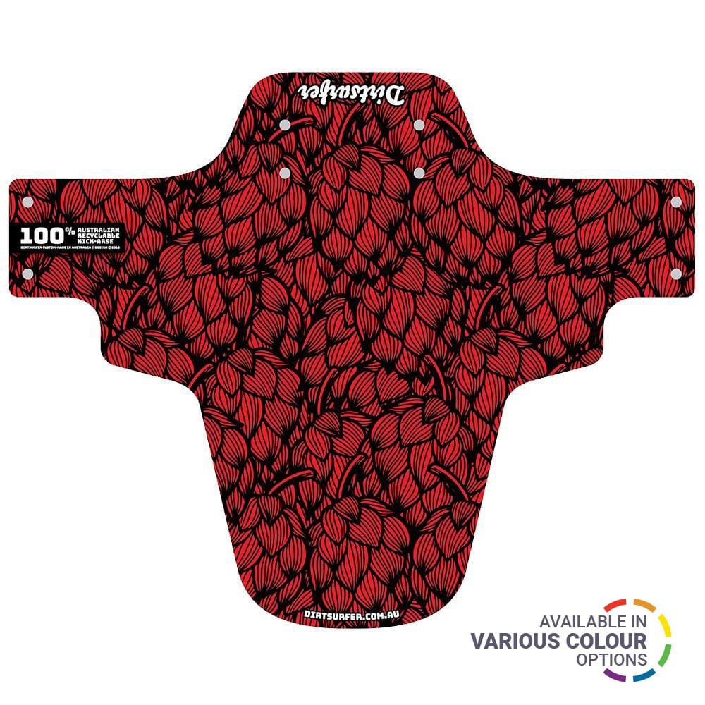 Dirtsurfer Mudguard - Hops Red