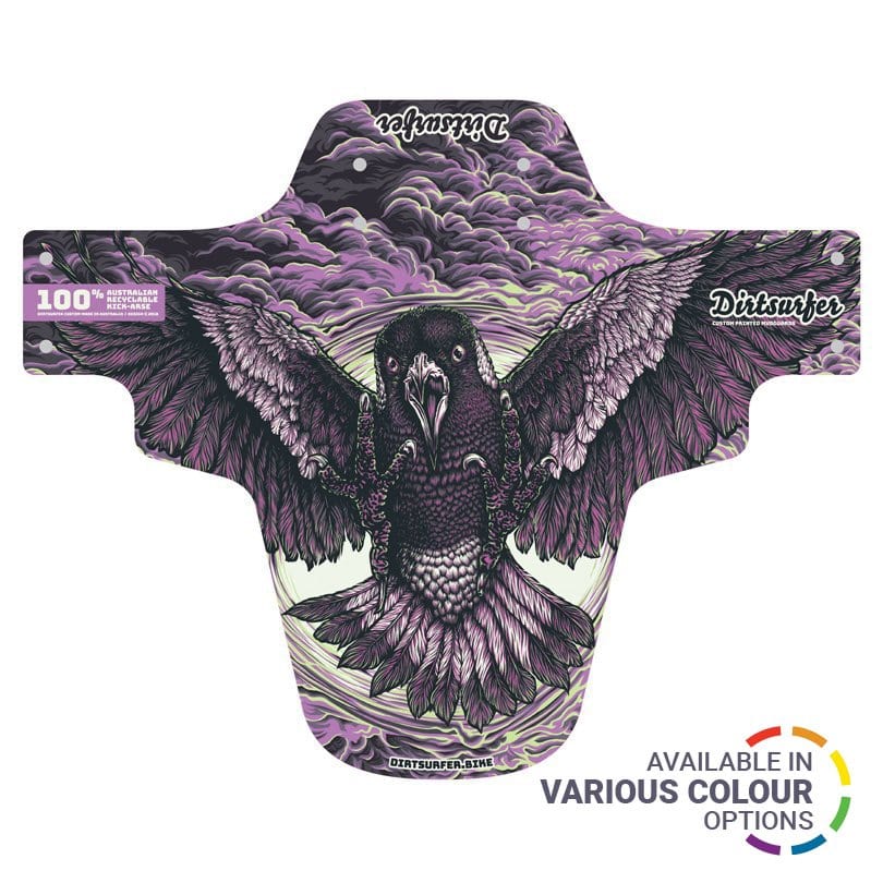 Dirtsurfer Mudguard - Swooping Magpie Purple