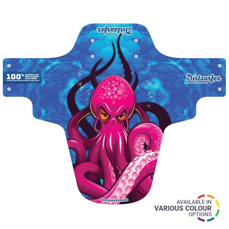 Dirtsurfer Mudguard - Octopus PinkBlue
