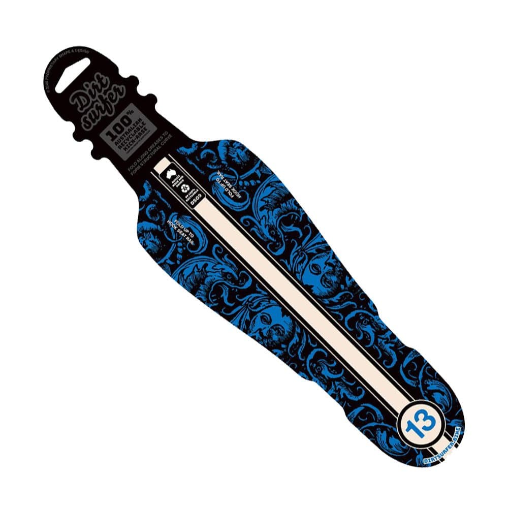 Dirtsurfer Mudguard Tailfeather - DEMONS BLUE