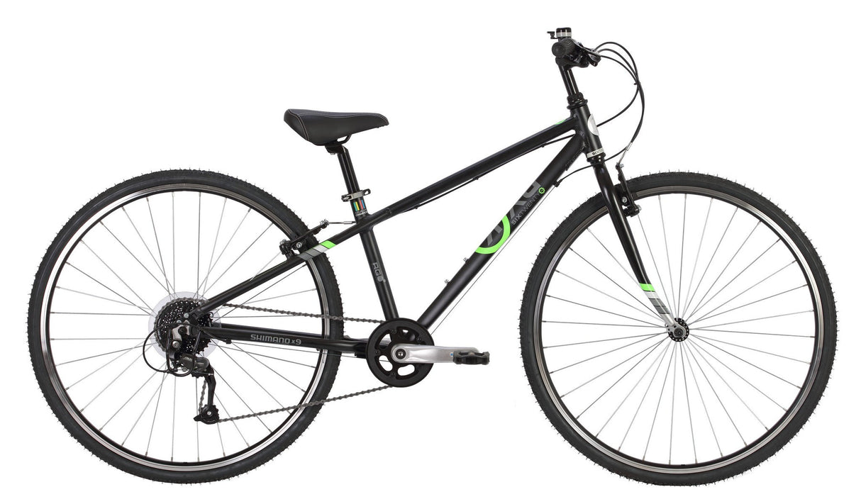 BYK E-620x9 9 Speed Kids Bike Black/Neon Green