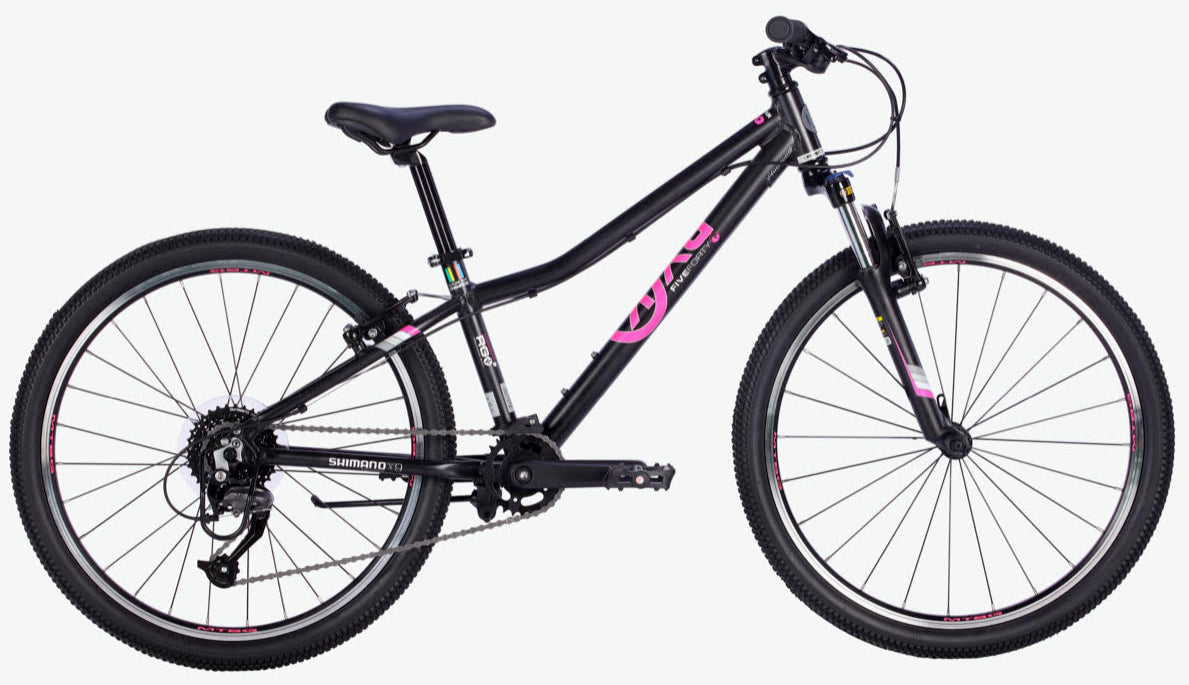 BYK E-540x9 9 Speed Girls Mountain Bike Dark Grey/Pink