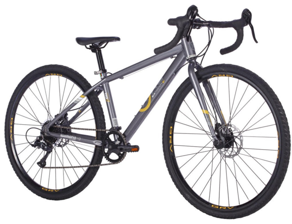 BYK E-620x9 9 Speed Disc Brake Kids Gravel Bike Slate Grey/Gold