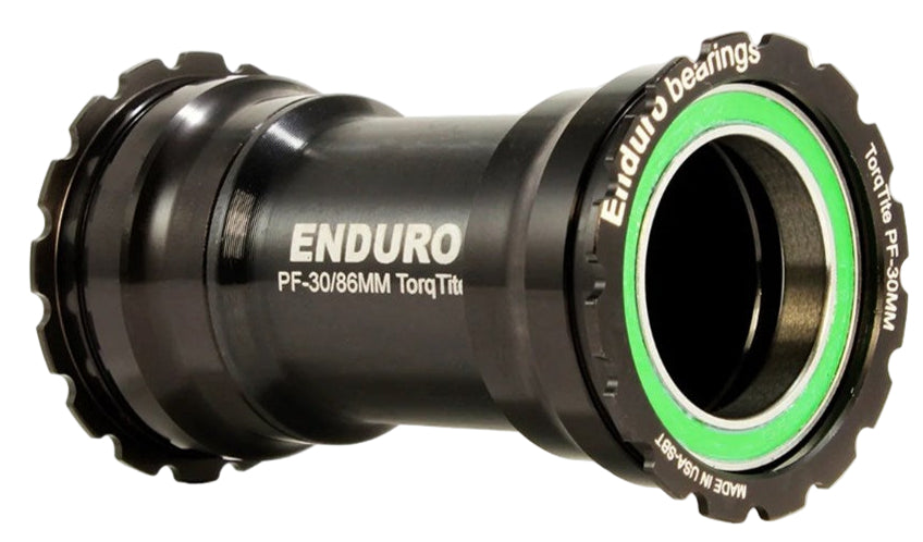 ENDURO BKS-0161 TORQTITE STAINLESS ANGULAR BB BB386 & 30MM - BLK