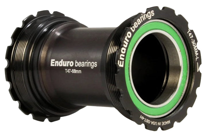 ENDURO BKS-0201 STAINLESS ANGULAR INTERNAL THREADED BB T47 & 30MM - BLK