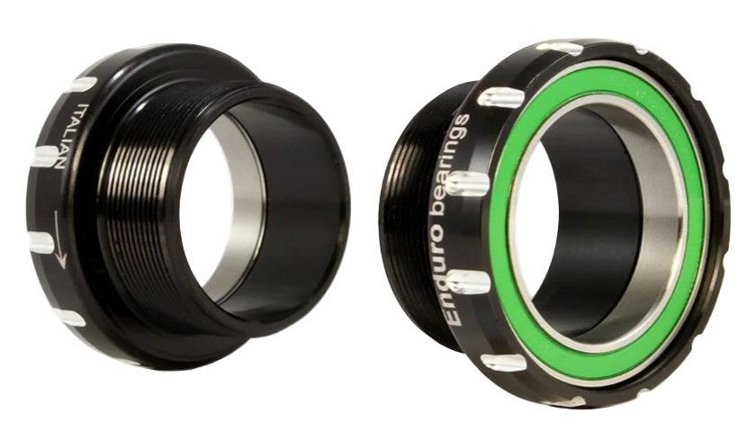 ENDURO BKS-0444 STAINLESS ANGULAR ITALIAN THREADED BB 30MM - BLK