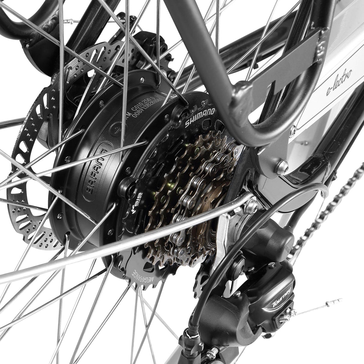 XDS E-Lectro Hub-Drive 26"x18" Cruiser Electric Bike Black